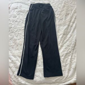 Hollister black pants with white stripe on side size xs